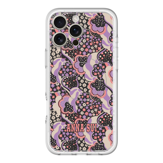 スリムプロテクションプレミアムケース with MagSafe［ ANNA SUI - WAVY CLOUDS ］