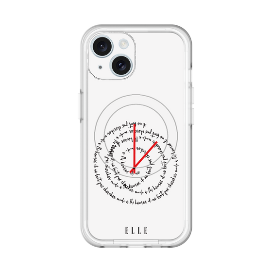 スリムプロテクションプレミアムケース with MagSafe［ ELLE - Do not look to 12 to 2 p.m. ］