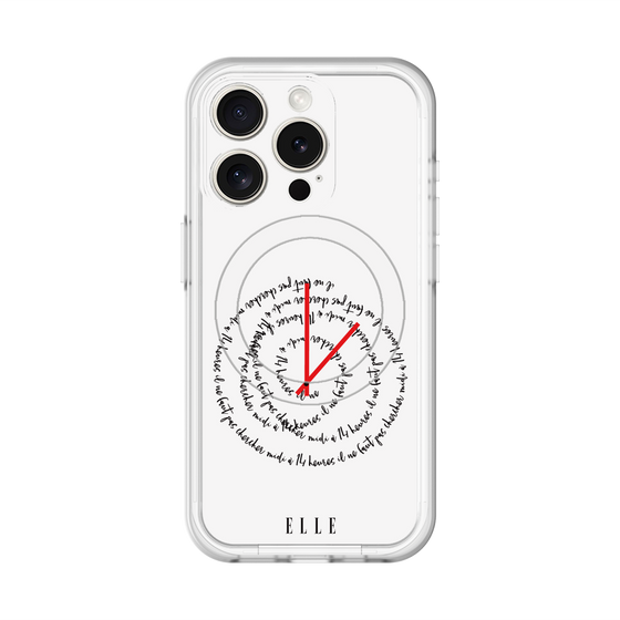 スリムプロテクションプレミアムケース with MagSafe［ ELLE - Do not look to 12 to 2 p.m. ］