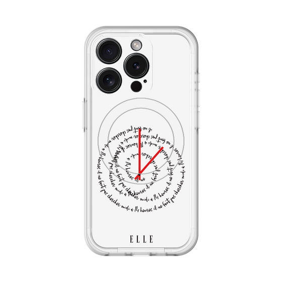 スリムプロテクションプレミアムケース with MagSafe［ ELLE - Do not look to 12 to 2 p.m. ］