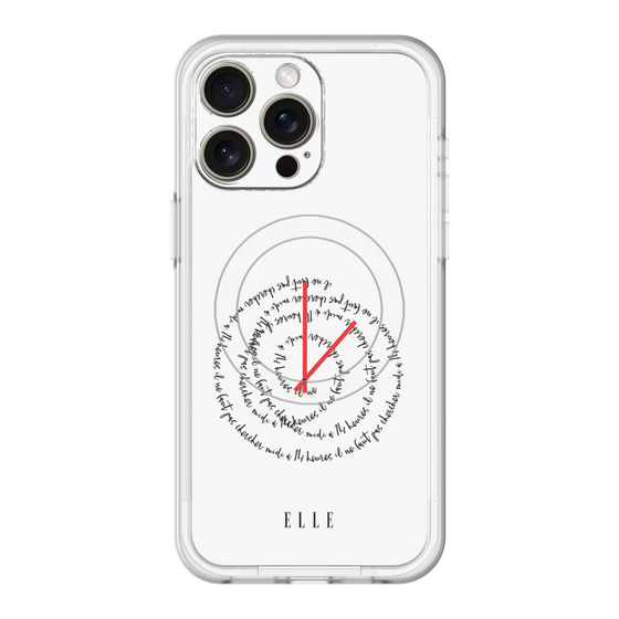 スリムプロテクションプレミアムケース with MagSafe［ ELLE - Do not look to 12 to 2 p.m. ］