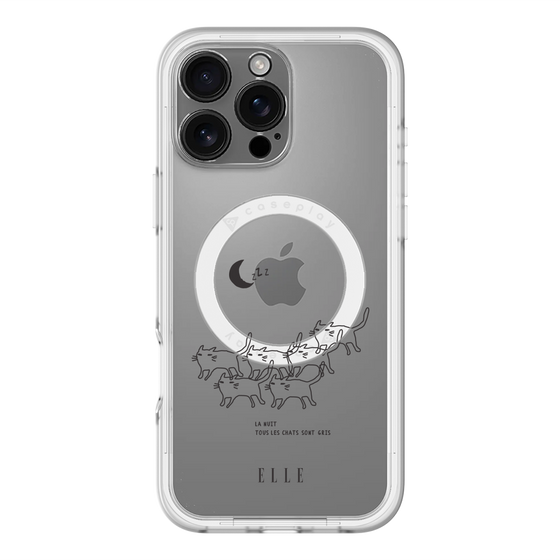 スリムプロテクションプレミアムケース with MagSafe［ ELLE - All cats are grey in the dark ］