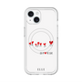 スリムプロテクションプレミアムケース with MagSafe［ ELLE - Let who love me follow me - ホワイト ］