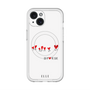 スリムプロテクションプレミアムケース with MagSafe［ ELLE - Let who love me follow me - ホワイト ］