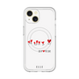 スリムプロテクションプレミアムケース with MagSafe［ ELLE - Let who love me follow me - ホワイト ］