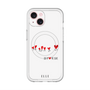 スリムプロテクションプレミアムケース with MagSafe［ ELLE - Let who love me follow me - ホワイト ］