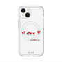 スリムプロテクションプレミアムケース with MagSafe［ ELLE - Let who love me follow me - ホワイト ］