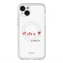 スリムプロテクションプレミアムケース with MagSafe［ ELLE - Let who love me follow me - ホワイト ］