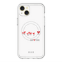 スリムプロテクションプレミアムケース with MagSafe［ ELLE - Let who love me follow me - ホワイト ］