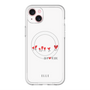スリムプロテクションプレミアムケース with MagSafe［ ELLE - Let who love me follow me - ホワイト ］