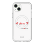 スリムプロテクションプレミアムケース with MagSafe［ ELLE - Let who love me follow me - ホワイト ］
