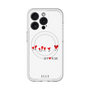 スリムプロテクションプレミアムケース with MagSafe［ ELLE - Let who love me follow me - ホワイト ］