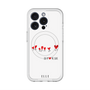 スリムプロテクションプレミアムケース with MagSafe［ ELLE - Let who love me follow me - ホワイト ］