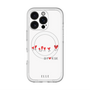 スリムプロテクションプレミアムケース with MagSafe［ ELLE - Let who love me follow me - ホワイト ］