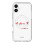 スリムプロテクションプレミアムケース with MagSafe［ ELLE - Let who love me follow me - ホワイト ］
