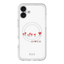 スリムプロテクションプレミアムケース with MagSafe［ ELLE - Let who love me follow me - ホワイト ］