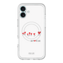 スリムプロテクションプレミアムケース with MagSafe［ ELLE - Let who love me follow me - ホワイト ］