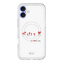 スリムプロテクションプレミアムケース with MagSafe［ ELLE - Let who love me follow me - ホワイト ］