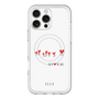 スリムプロテクションプレミアムケース with MagSafe［ ELLE - Let who love me follow me - ホワイト ］