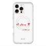 スリムプロテクションプレミアムケース with MagSafe［ ELLE - Let who love me follow me - ホワイト ］