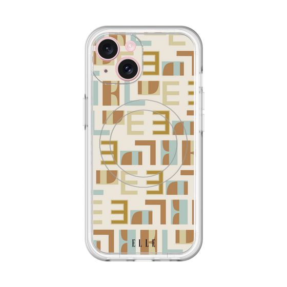 スリムプロテクションプレミアムケース with MagSafe［ ELLE - Iconics Prints1 ］
