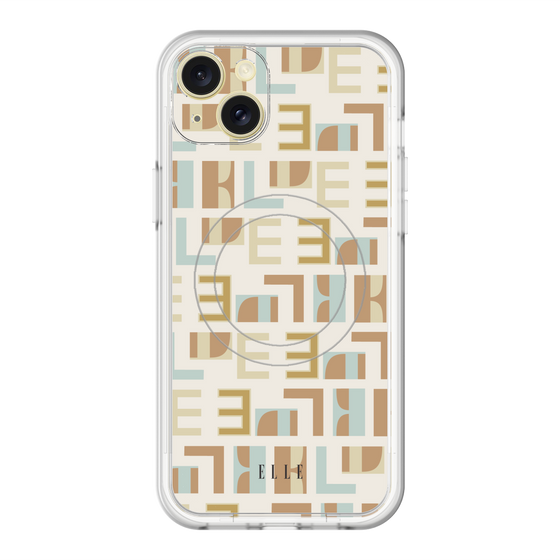 スリムプロテクションプレミアムケース with MagSafe［ ELLE - Iconics Prints1 ］