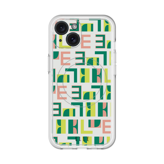 スリムプロテクションプレミアムケース with MagSafe［ ELLE - Iconics Prints2 ］