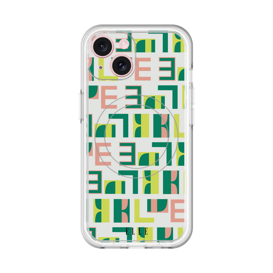 スリムプロテクションプレミアムケース with MagSafe［ ELLE - Iconics Prints2 ］