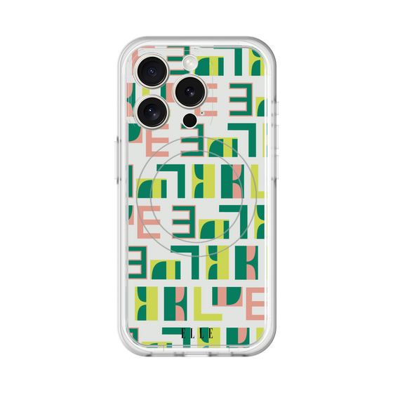 スリムプロテクションプレミアムケース with MagSafe［ ELLE - Iconics Prints2 ］