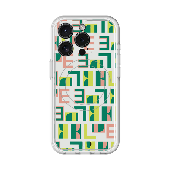 スリムプロテクションプレミアムケース with MagSafe［ ELLE - Iconics Prints2 ］