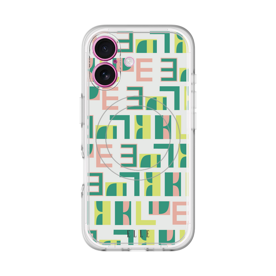 スリムプロテクションプレミアムケース with MagSafe［ ELLE - Iconics Prints2 ］