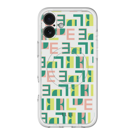 スリムプロテクションプレミアムケース with MagSafe［ ELLE - Iconics Prints2 ］