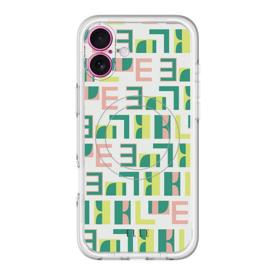 スリムプロテクションプレミアムケース with MagSafe［ ELLE - Iconics Prints2 ］