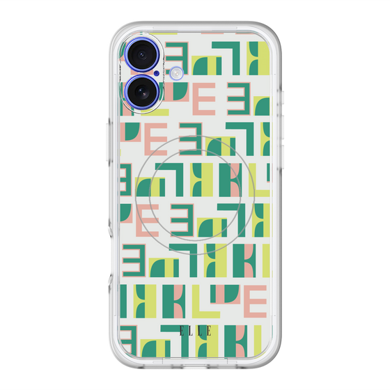 スリムプロテクションプレミアムケース with MagSafe［ ELLE - Iconics Prints2 ］