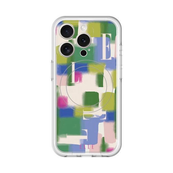 スリムプロテクションプレミアムケース with MagSafe［ ELLE - Iconics Prints3 ］