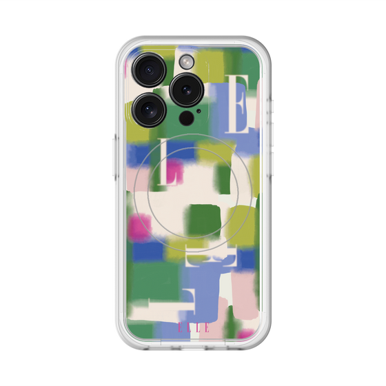 スリムプロテクションプレミアムケース with MagSafe［ ELLE - Iconics Prints3 ］
