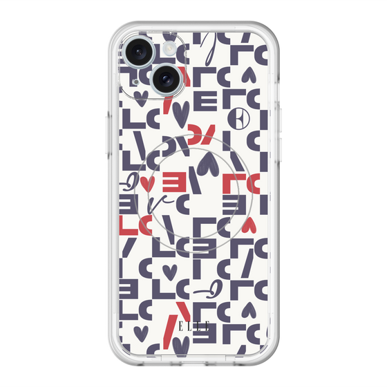 スリムプロテクションプレミアムケース with MagSafe［ ELLE - Simply Graphical ］