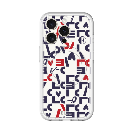 スリムプロテクションプレミアムケース with MagSafe［ ELLE - Simply Graphical ］