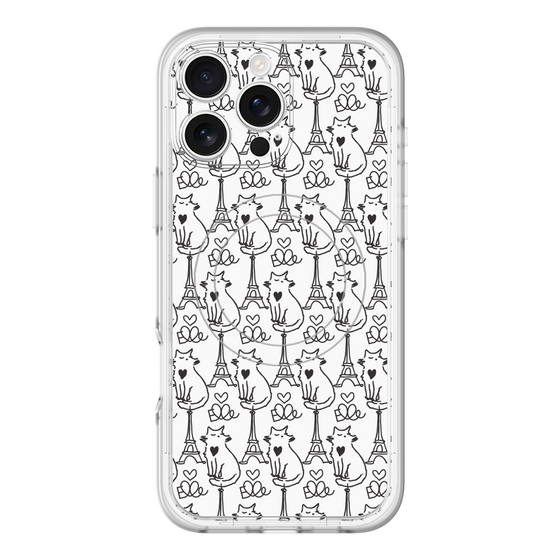 スリムプロテクションプレミアムケース with MagSafe［ ELLE - Cats ］