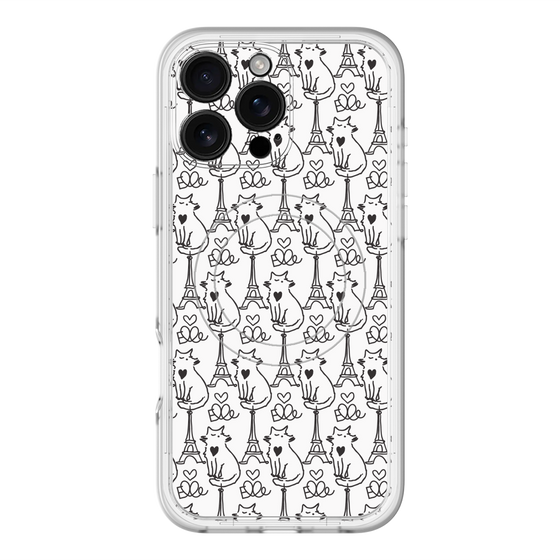 スリムプロテクションプレミアムケース with MagSafe［ ELLE - Cats ］