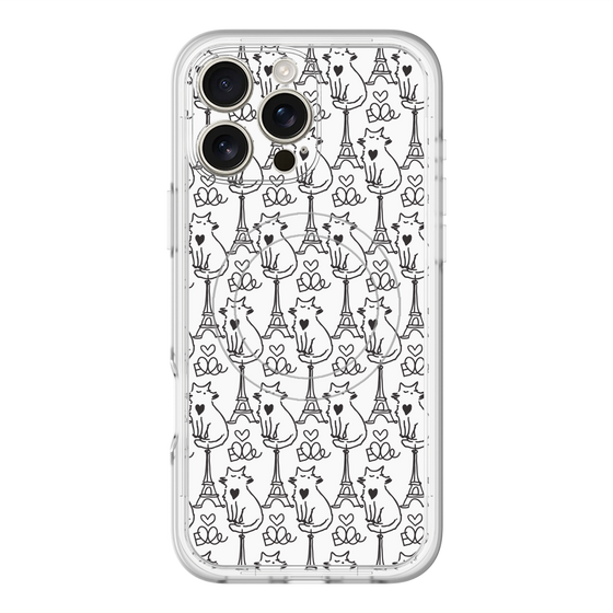 スリムプロテクションプレミアムケース with MagSafe［ ELLE - Cats ］