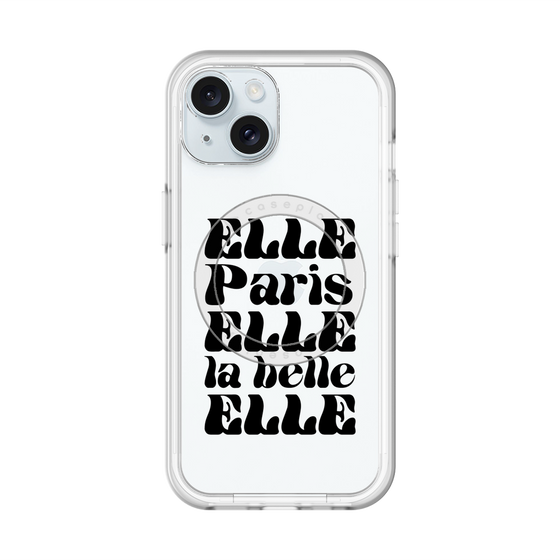 スリムプロテクションプレミアムケース with MagSafe［ ELLE - ELLE Paris ］