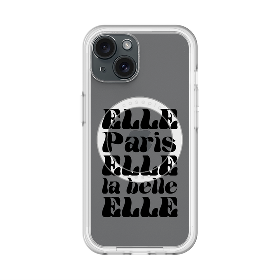 スリムプロテクションプレミアムケース with MagSafe［ ELLE - ELLE Paris ］