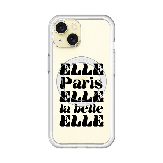 スリムプロテクションプレミアムケース with MagSafe［ ELLE - ELLE Paris ］