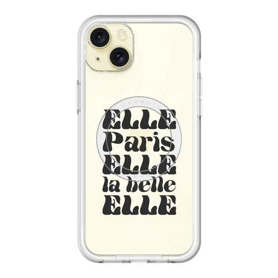 スリムプロテクションプレミアムケース with MagSafe［ ELLE - ELLE Paris ］