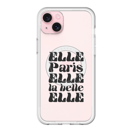 スリムプロテクションプレミアムケース with MagSafe［ ELLE - ELLE Paris ］