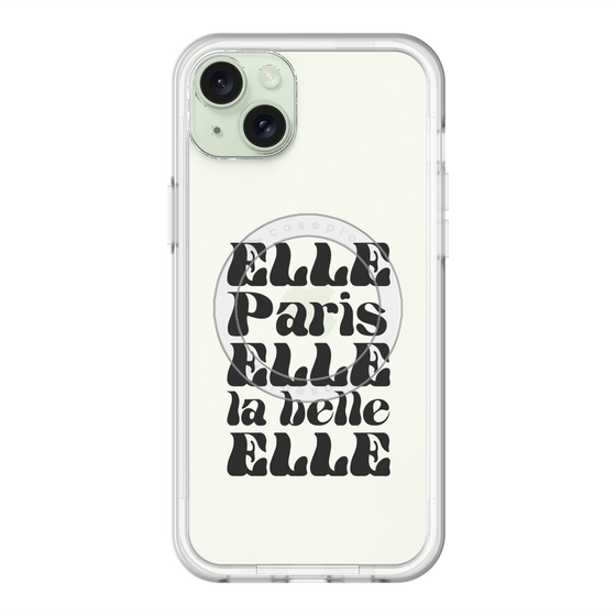 スリムプロテクションプレミアムケース with MagSafe［ ELLE - ELLE Paris ］