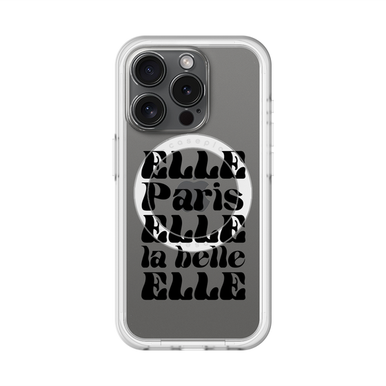 スリムプロテクションプレミアムケース with MagSafe［ ELLE - ELLE Paris ］