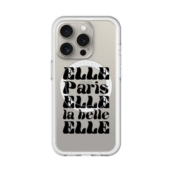 スリムプロテクションプレミアムケース with MagSafe［ ELLE - ELLE Paris ］