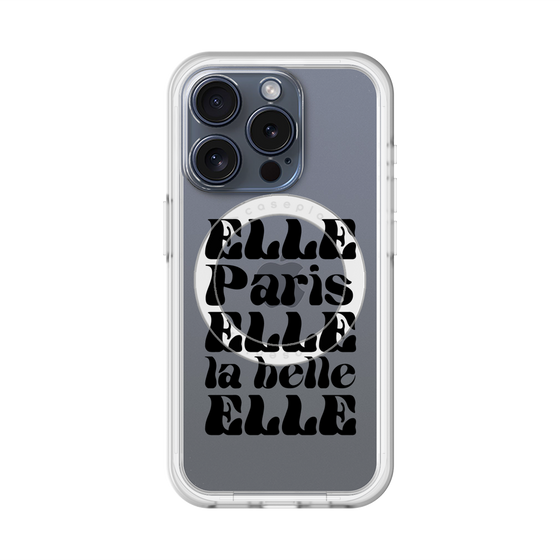 スリムプロテクションプレミアムケース with MagSafe［ ELLE - ELLE Paris ］